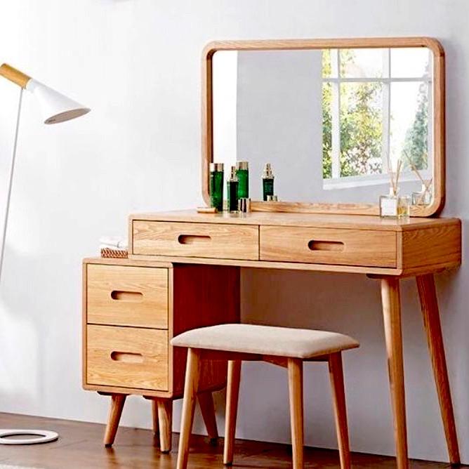 Meja Rias Retro Minimalis Kayu Jati