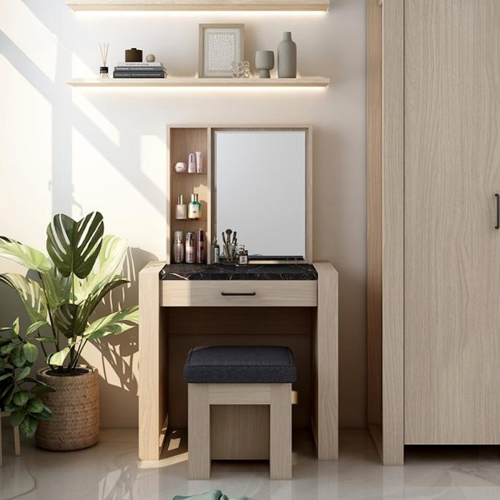 Meja Rias Minimalis dengan Cermin