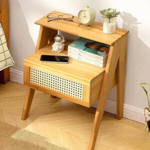 Meja Nakas Kayu Minimalis dengan Laci Penyimpanan