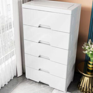 Lemari Laci Plastik Multi-Layer Minimalis dengan Roda